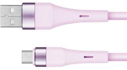 Krüger&Matz USB kábel - micro USB 1m szilikon rózsaszín Kruger&Matz Basic