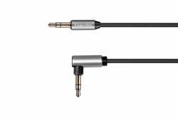 Krüger&Matz Kábelcsatlakozó 3, 5 mm - Jack 3, 5 mm-es ferde 1 m-es spirál Kruger&Matz