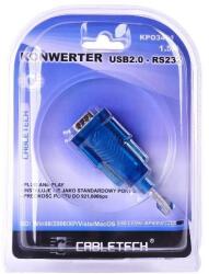 Cabletech Kábel USB 2.0 - RS232, átalakító
