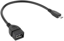 Cabletech Kábel USB A (aljzat)-micro USB, OTG 20cm