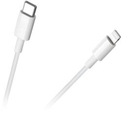 Rebel USB C kábel - Lightning Apple iPhone 1m fehér REBEL