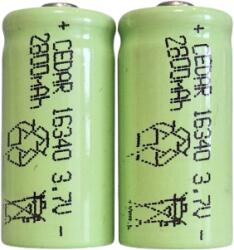 Cedar 16340 akkumulátor /2800mAh, 3.7V/ [2 darab] (CEDAR-16340)