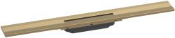 Hansgrohe RainDrain Flex - Rigolă liniară de duș cu grătar din inox 700, montare pe perete, opțiune scurtare, bronz periat 56050140 (56050140)