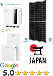 Solis 6 kWp napelem + Japán Leapton 10 kWó akkumulátor, Japán 30 év garanciás Aiko napelem, 5.0 csillagos telepítési értékelés