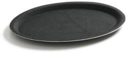Hendi 508725 ovális, csúszásgátló poliészter tálca - 200 × 265 mm, fekete (508725)