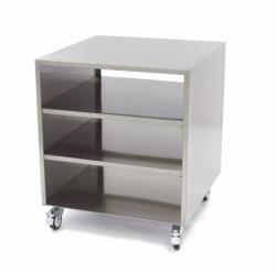 Maxima Rozsdamentes Acél Asztal, két oldal burkolt - 60 x 60cm (09300780)