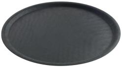 Hendi 508800 kerek, csúszásgátló poliészter tálca - Ø 400 × 22 mm, fekete (508800)