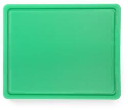 Hendi 826133 HDPE vágódeszka - 325 × 265 × 12 mm, zöld (826133)
