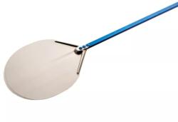 GI METAL Anodizált, Alumínium, kerek pizzalapát 36 cm, 60 cm nyéllel (A-37/60)