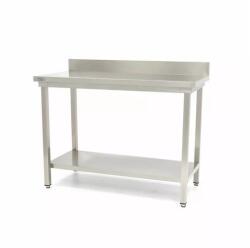 Maxima Rozsdamentes acél asztal hátsó felhajtással - 60 x 60cm - állítható magasságú (09300974)