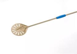GI METAL Gold Perforált Aluminium kicsi pizza lapát 20 cm 150 cm nyél (IV-20F)