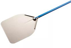 GI METAL Anodizált, Alumínium, téglalap alakú pizzalapát 30x30 cm, 60 cm nyéllel (A-41R/60)