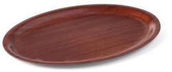 Hendi AmerBox 507933 Woodform ovális csúszásgátló tálca - 290 × 210 mm, mahagóni színű (507933)