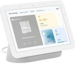 Google Boxa inteligenta Google Nest Hub 2, ecran 7", Bluetooth, WiFi, Control vocal, Asistenta vocala (Alb) (GA01331-IT)