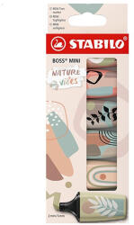 STABILO Szövegkiemelő STABILO Boss Mini Naturevibes 6 darabos (07.03488)
