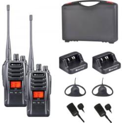 Midland walkie-talkie set, Headset, táska, Akkupakk, PMR készülék, fekete, C1462. S1