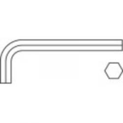 TOOLCRAFT Hatszögkulcs, metrikus 3 mm-es Toolcraft 112855