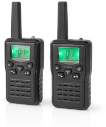 Nedis WLTK1010BK - Adókészülék | 10 km hatótávolság | 8 csatorna | PTT / VOX | Töltőállomás | 2 db | Fekete | Fekete (WLTK1010BK)