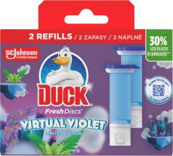 DUCK Fresh Discs Virtual Violet WC-öblítő korong utántöltő 2 x 36 ml (72 ml) - ecofamily