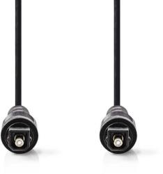 Nedis CAGB25000BK10 - Optikai audiokábel | TosLink dugó - TosLink dugó | 1 m | Fekete (CAGB25000BK10)