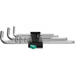 Wera Hatszögkulcs készlet, gömb kulccsal, 9 részes, Wera 950 PKL/9 SM N