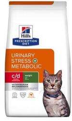 Hill's Hrana Pentru Pisici Hill's Feline c/d Urinary Stress + Metabolic Uscata Cu Pui Adult 3kg (052742043814)