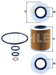 MAHLE Filtru ulei MAHLE OX1661D (OX1661D)