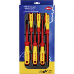 KNIPEX VDE Csavarhúzó készlet 6 részes Knipex Egyeneshornyú, Kereszthornyú Phillips