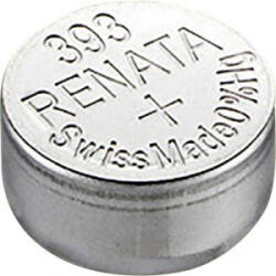Renata 393 gombelem, ezüstoxid, 1, 55V, 80 mAh, Renata SR754W, SR48, SR754, V393, D393, 255, F, SB-B3, RW48, BS15, B-SR48H
