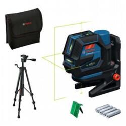 Bosch GCL 12V-50-22 CG zöld kombilézer + RM 20 tartó + AA1 elemadapter + 4 x 1.5V LR6 AA elemek + BT 150 állvány (0601066S01)