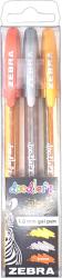 Zebra Doodlerz Glitter 3pcs set zselés toll (80775)