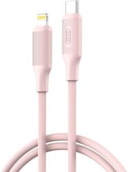 XO NB-Q265A USB-C-Lightning adatkábel (Rózsaszín) - Minimalist Series, 27W