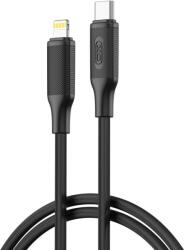 XO NB-Q265A USB-C-Lightning adatkábel (Fekete) - Minimalist Series, 27W