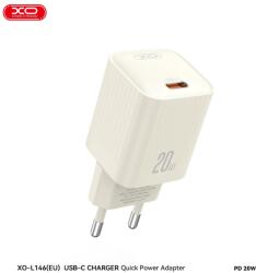 XO L146 PD 20W gyorstöltő (Bézs) - USB-C csatlakozó