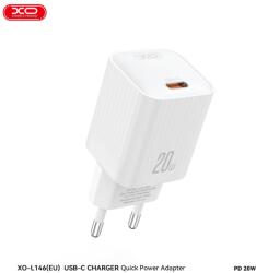 XO L146 PD 20W gyorstöltő (Fehér) - USB-C csatlakozó
