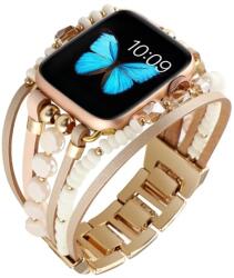 Mybandz 667034 APPLE WATCH GYÖNGYÖS KARKÖTŐ SZÍJ-PÚDER-ARANY/38/40/41/42 MM (667034) - pcx