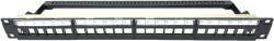 NIKOMAX Patch panel STP, Keystone, Üres, 24 portos, 1U NMC-RP24S-BLANK-ST-1U-BK (NMC-RP24S-BLANK-ST-1U-BK)