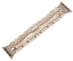 Mybandz 56701 APPLE WATCH GYÖNGYÖS FÉM ÓRASZÍJ-ROSEGOLD /40/41 ÉS 42 MM (56701) - pcx