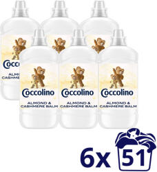 Coccolino Sensitive Almond öblítőkoncentrátum (6x1275 ml) + AJÁNDÉK szárítókendő