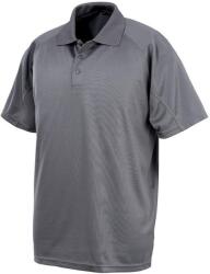 SPIRO Impact Mens Performance Aircool Polo póló póló 2XL szürke