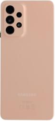 Samsung A336B Galaxy A33 5G akkufedél (hátlap) kamera lencsével, Narancs, Peach (Gyári, Grade A)
