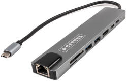 Caruba 8 az 1-ben USB C hub Ethernet csatlakozóval (CUSB 10)