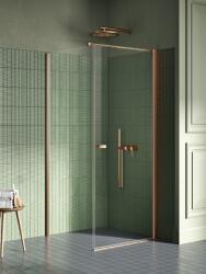 NEW TRENDY New Soleo Copper Brushed zuhanykabin 100x80 cm négyszögletes réz csiszolt/átlátszó üveg K-2290-WP (K2290WP)