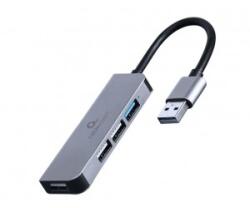 Gembird USB-A HUB 4 portos ezüst (UHB-U3P1U2P3-01) (19603)