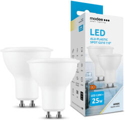 Modee Lighting LED Izzó Spot Alu-Plastic 2, 8W GU10 110° 6000K (250 lumen) ERP B2 (ML-GU10P6000K2-8WB2)