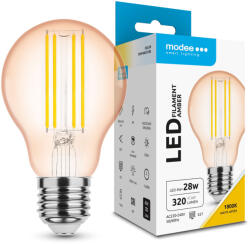 Modee LED Filament Amber Globe A60 4W E27 320° 1800K (360 lumen) (ML-A60FA1800K4WE27)