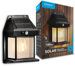 Modee Lighting LED Szolár Napelemes Fali Lámpa WS128 + sensor (1db/doboz) (ML-WS128)