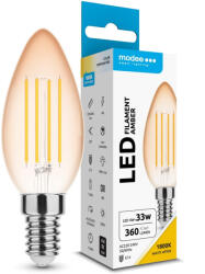 Modee LED Filament Amber Candle C35 4W E14 320° 1800K (360 lumen) (ML-CFA1800K4WE14)