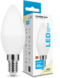 Modee Lighting LED Izzó Gyertya (Candle) 6W E14 200° 4000K (550 lumen) ERP (ML-C4000K6WN)