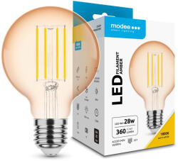 Modee LED Filament Amber Globe G80 4W E27 320° 1800K (360 lumen) (ML-G80FA1800K4WE27)